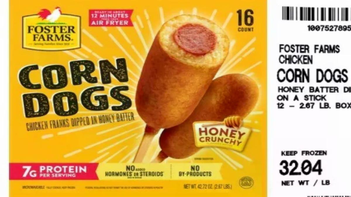 Foster Poultry Farms recalls 3.8M pounds of chicken corn dogs